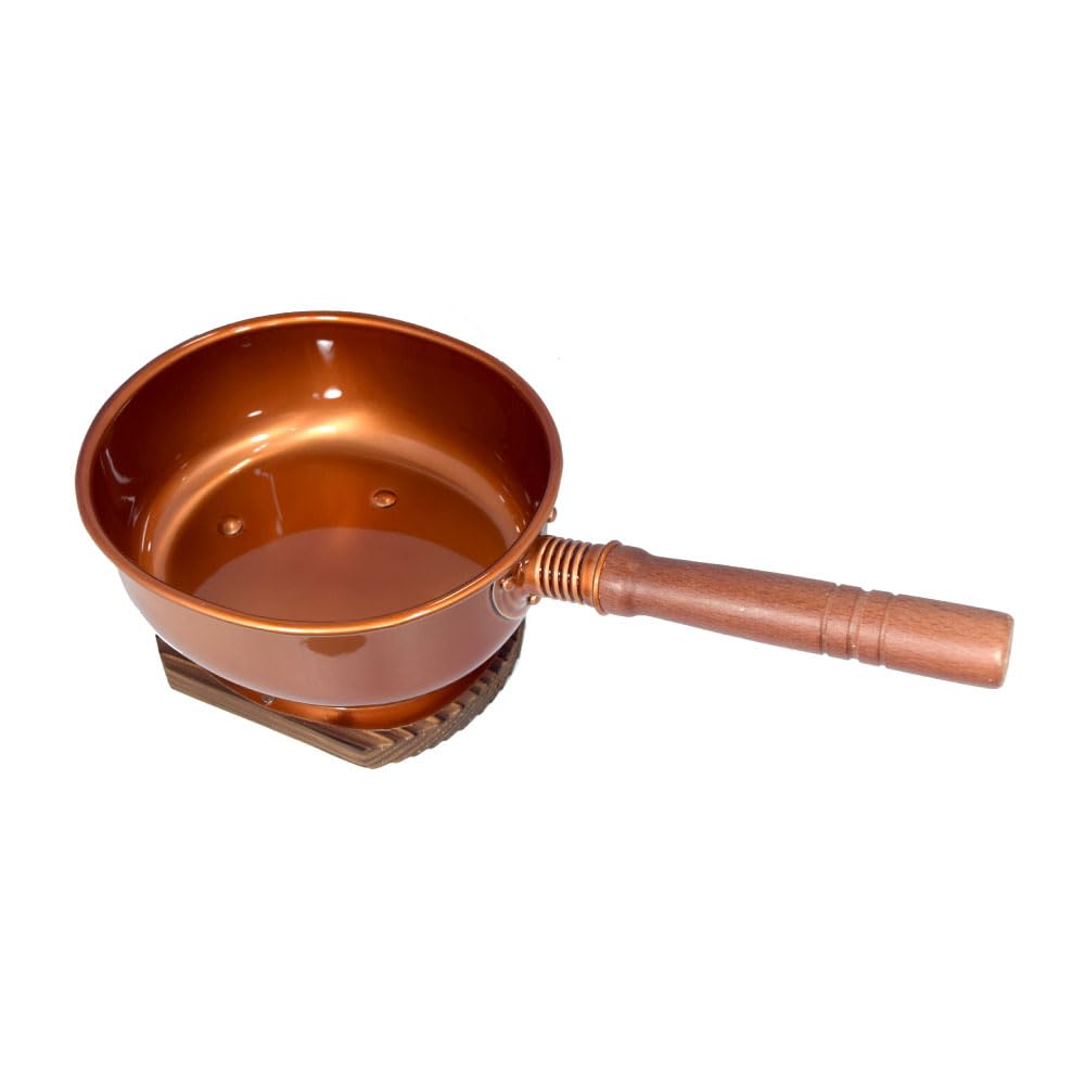 Aluminum tea ceremony utensil stand with stand, oval shape