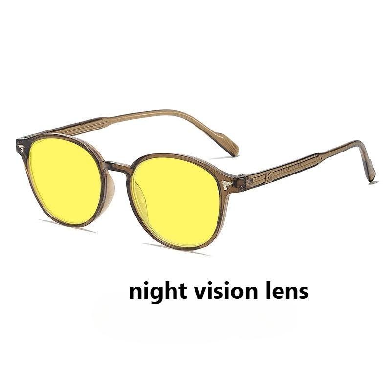 Unisex Night Vision Anti Blue Light Glasses New Vintage Blue Blocking Light Eyeglasses with Orange or Red Lenses Eye Protection