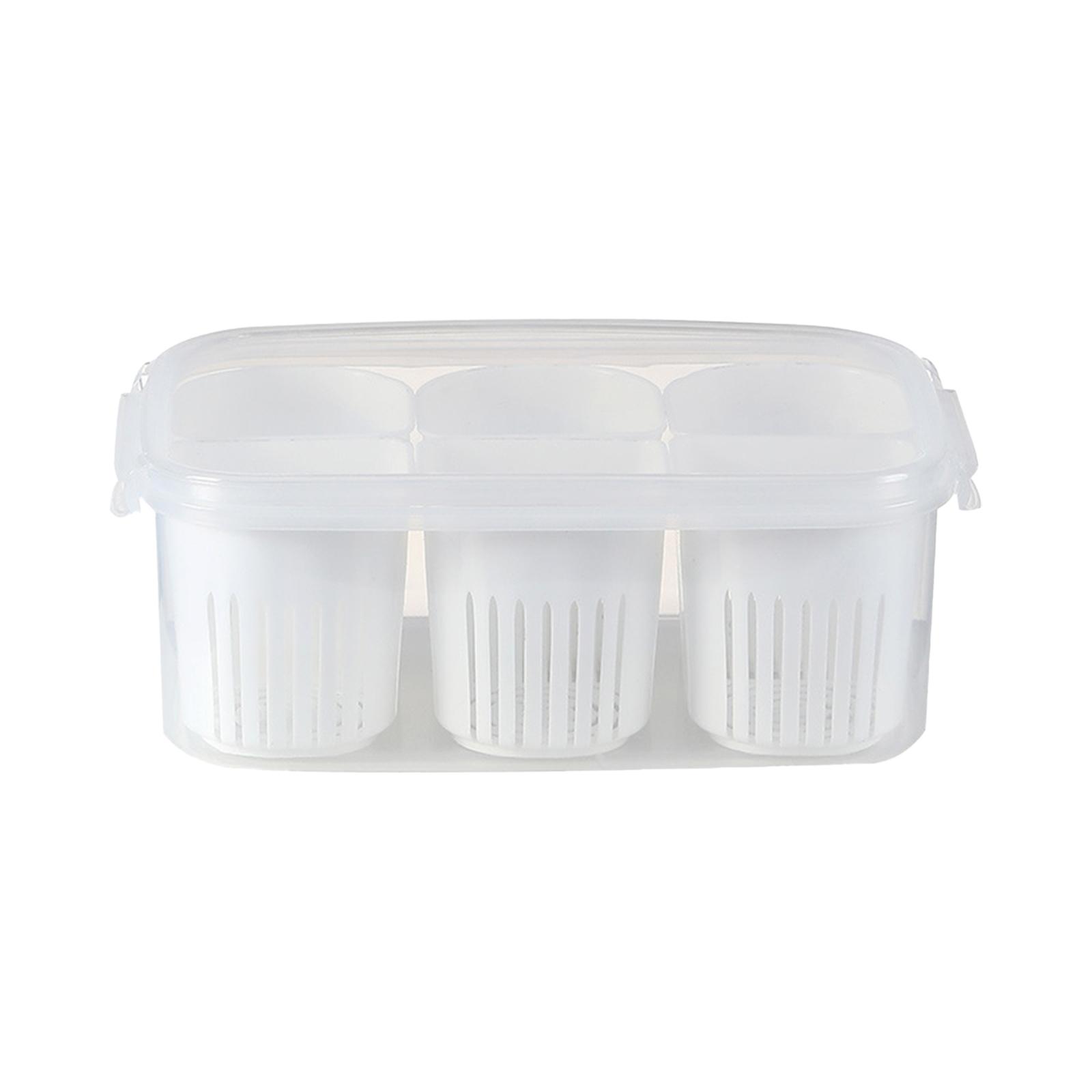 Kitchen Scallion Storage Box 6 in 1scallion Ginger Garlic Fresh-keeping Box Refrigerator Fruit Food Fresh-keeping Drain Box