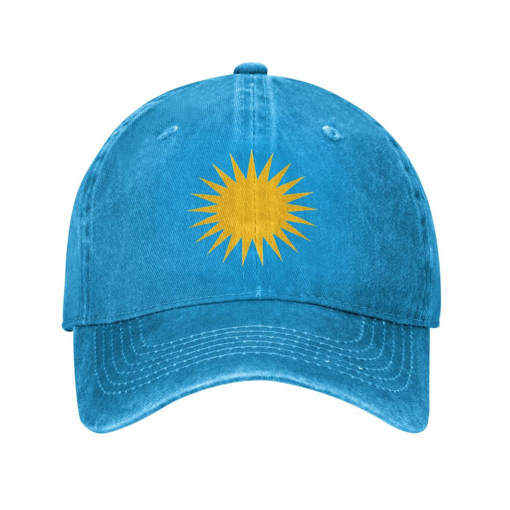 Vintage Kurdish Sun Flag Kurdistan Heart Baseball Caps for Unisex Women Distressed Denim Snapback Hat Kurd Kurdi Outdoor Soft Hats