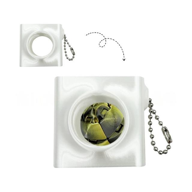 3D Printed Twistsphere Fidget Toy Gradient Gear Ball Rotating Liquid Flow Ball Anxiety Relief Decompression Toy