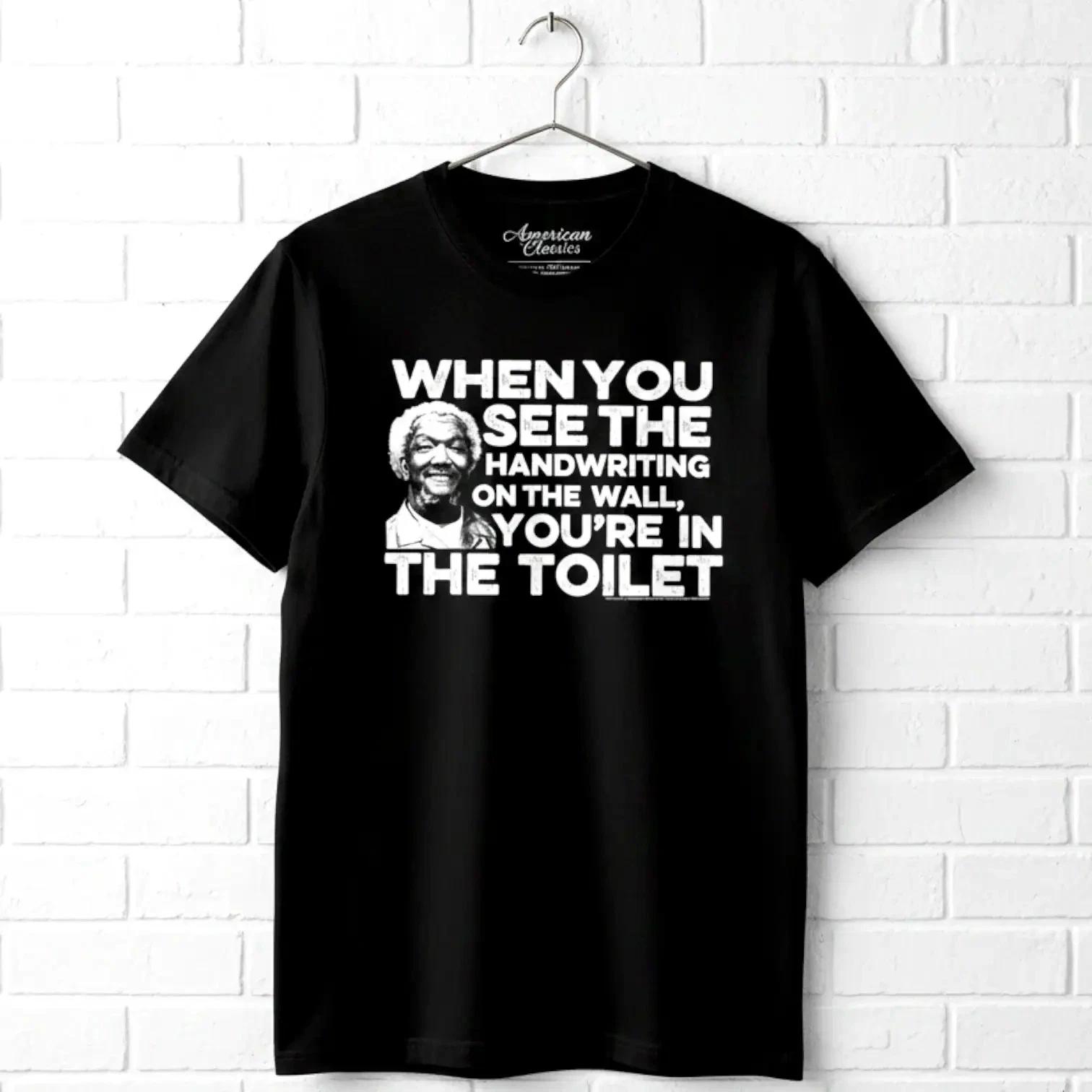 Redd Foxx Handwriting on the Wall Men s T Shirt XS