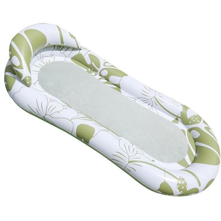 Inflatable Water Lounger with Mesh for Swimming