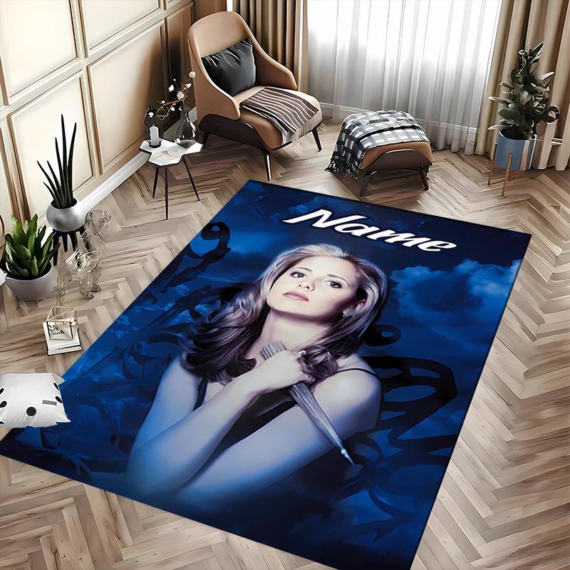 Custom personalization Buffy the Vampire Slayer Area Rug - Perfect For Kitchen, Bathroom,Laundry Room Decor Large Size Available,Gift All Seasons