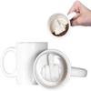 Middle Finger Cup Ceramic Mug Personalized Middle White Funny Coffee Milk Water Tea Cup with Handle for Party April Fool's Day