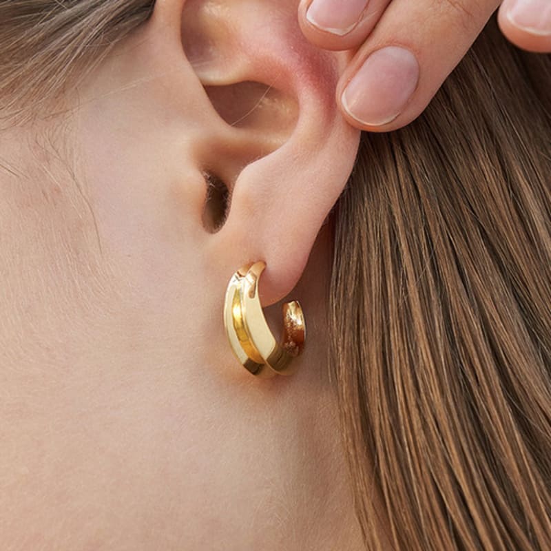 Cotoit Double Shell Earrings M