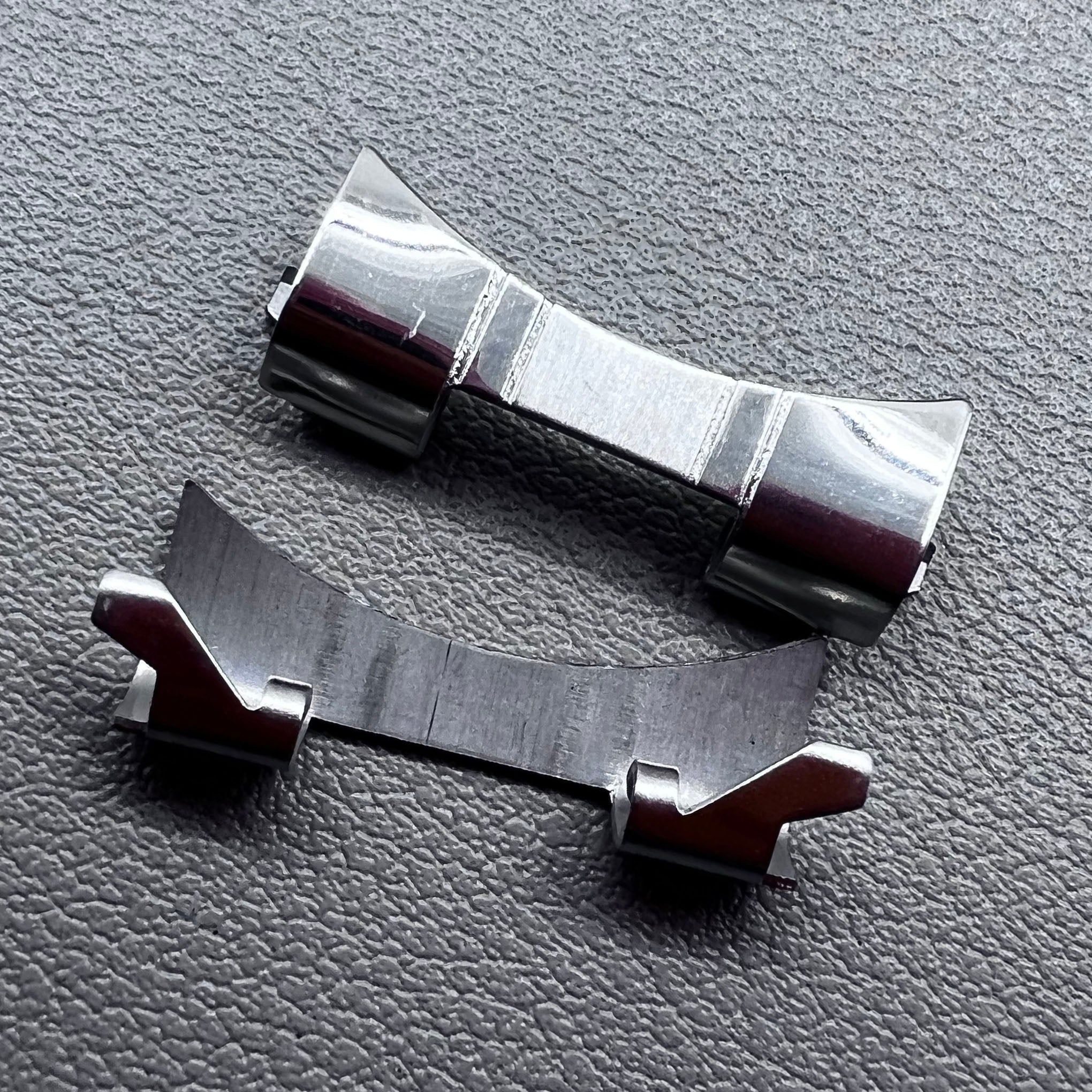 2x Нержавеющая сталь Изогнутые Концевые Звенья Пружинные Штифты Браслет Часы Ремешок#6