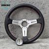 JDM Universal 330mm Steering Wheel Deep Dish Racing Sports Steering Wheel for Honda Toyota