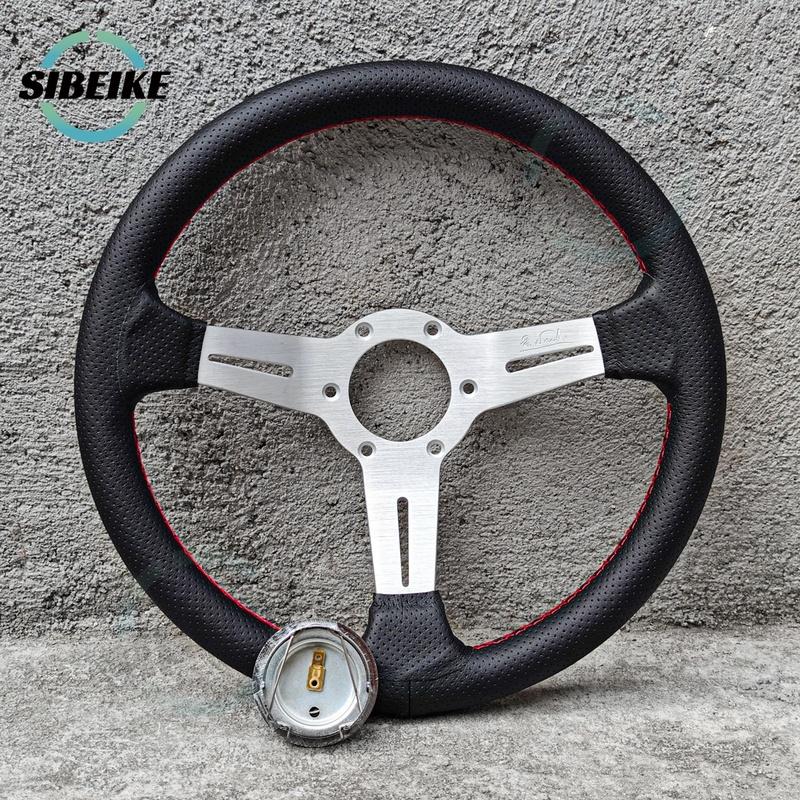 JDM Universal 330mm Steering Wheel Deep Dish Racing Sports Steering Wheel for Honda Toyota