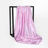 90Cm Solid Colors Neckerchief Hijab Scarf For Women Silk Satin Headband Hair Scarves Female Square Shawls Head Scarfs For Ladies