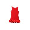 Western Style New Sexy Backless Frill Dress Sexy Backless Lotus Leaf Dress