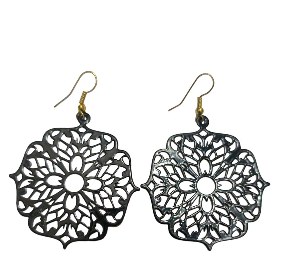 @ Unique Earrings Plaid Hollow Alloy Plating Earrings For Ladies Girls Zr-1537-60%Off