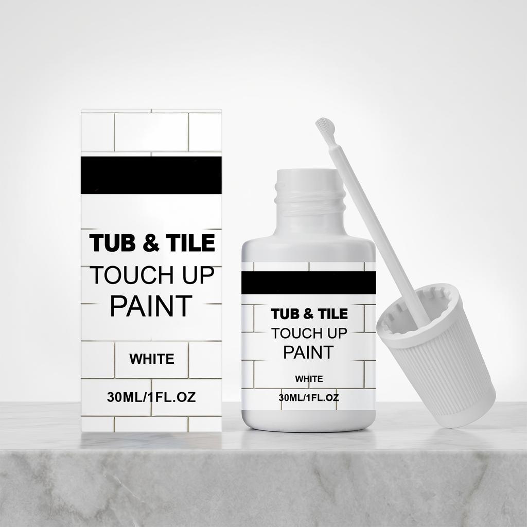 Multi Purpose Bathtub and Tile Repair Paint 30ml Surface Restoration Solution for Porcelain Ceramic Fiberglass Acrylic and Enamel Surfaces