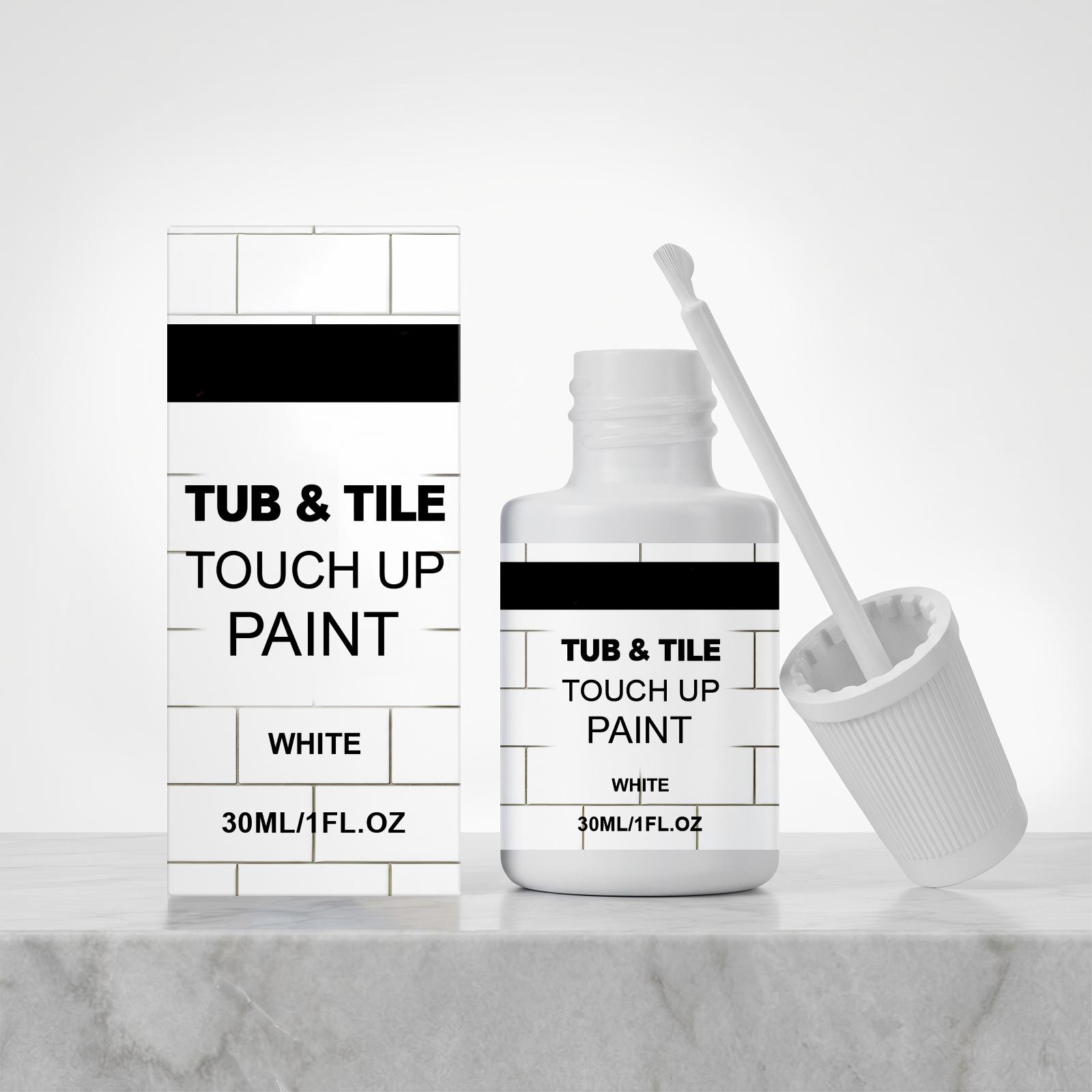 

Multi Purpose Bathtub and Tile Repair Paint 30ml Surface Restoration Solution for Porcelain Ceramic Fiberglass Acrylic and Enamel Surfaces One Size белый