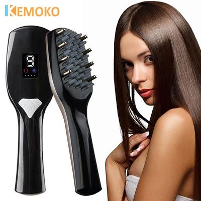 Electric Scalp Massage Comb Red Blue Led Light Therapy Ems Massage Brush Medicine Anti-Hair Loss Hair Generator