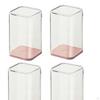 4 Pieces Acrylic Display Case Box Decorative Desktop Stackable Clear Storage