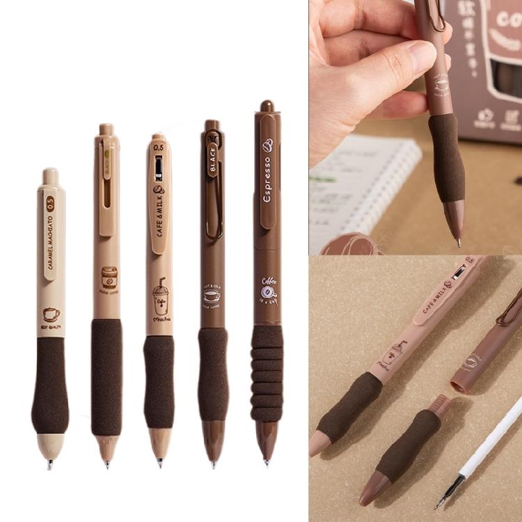 Ergonomic Grip Gel Pen 0.5mm, Student Writing Pen for Boy Girl Writing Drawing