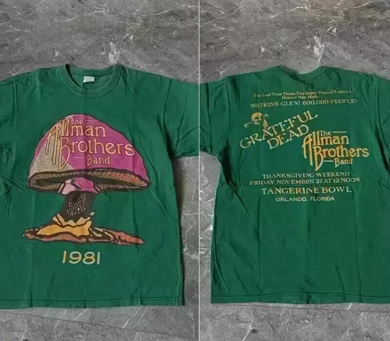 

Хлопковая футболка унисекс с коротким рукавом The Allman Brothers Band Белая S-5XL XXXL