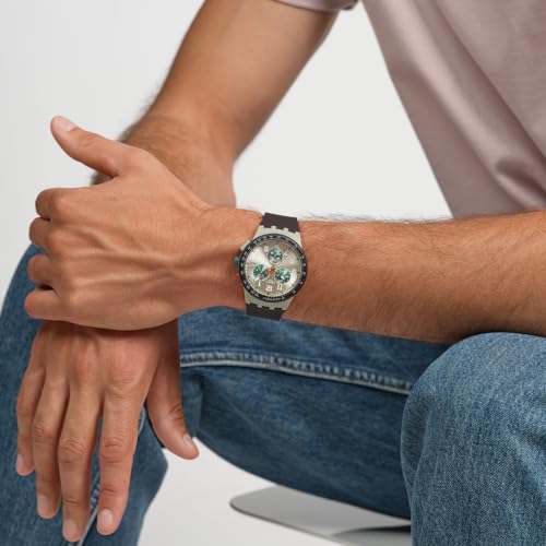 Swatch OBSIDIAN INK NEW CHRONO PLASTIC SUST402 Wristwatch