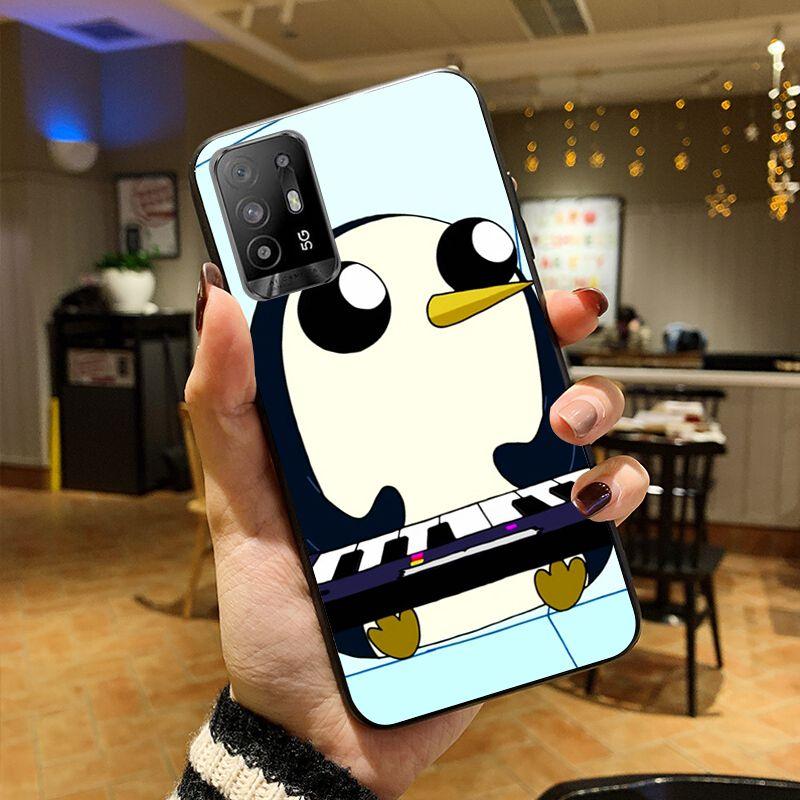 Cartoon Lovely Baby Penguin Phone Cover For OPPO A74 A94 5G A3S A5S A9 A12 A15 A15S A52 A53 A53S A72 A73 2020 A91 5G Cases Coque