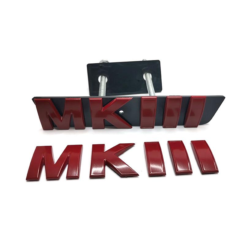 MKIII Tailgate Trunk Rear Car Emblems Letters MK 3 Grill Outlet Auto Badges Golf 3 Accessories