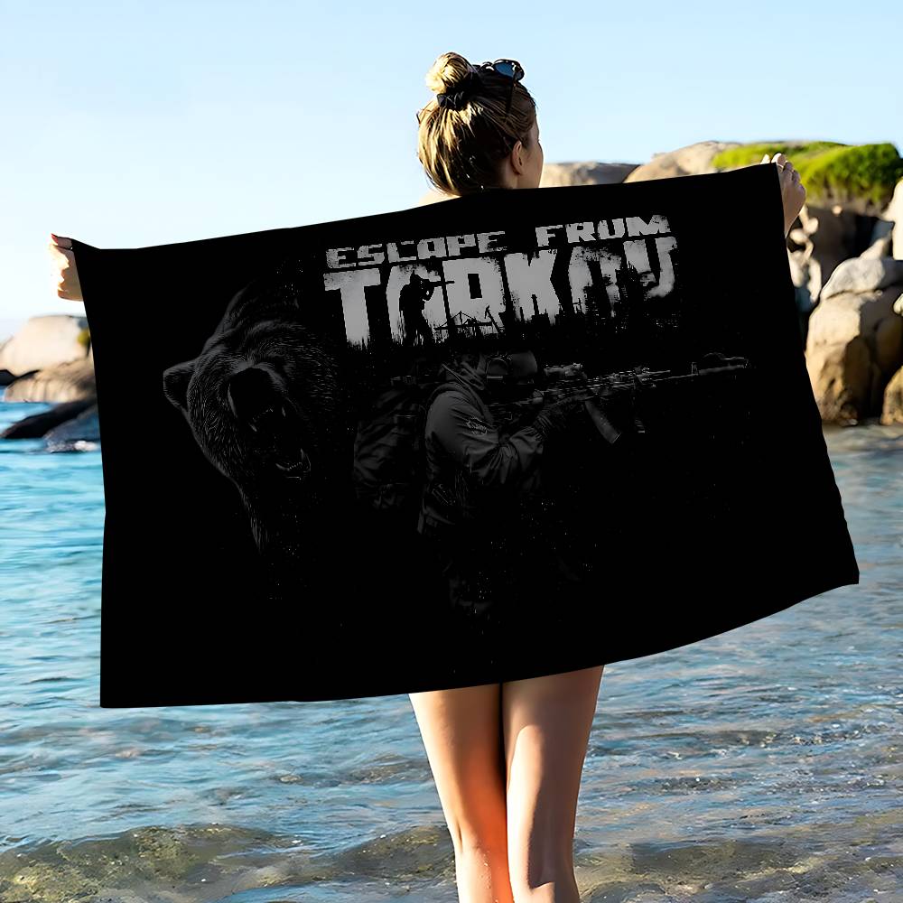 

Game escapes from tarkovs Big Microfiber Beach Towels Quick Dry Towel Sand Beach Towels Pool Towel for Travel Swim Pool Yoga W30*H60(CM)