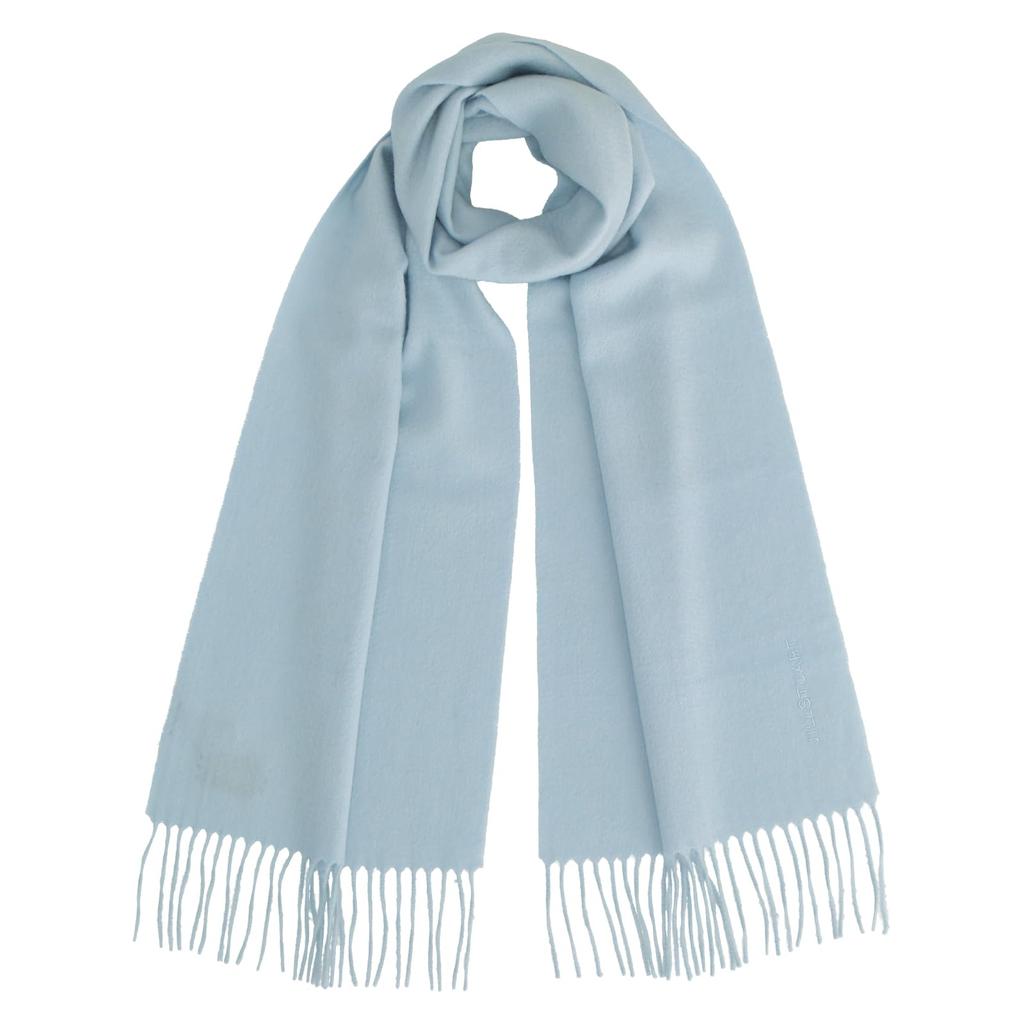 JILL STUART Cashmere Plain Wool Scarf in Saxe Approximately 30cm wide x 180cm long Women's (60113024) (60113024D) -