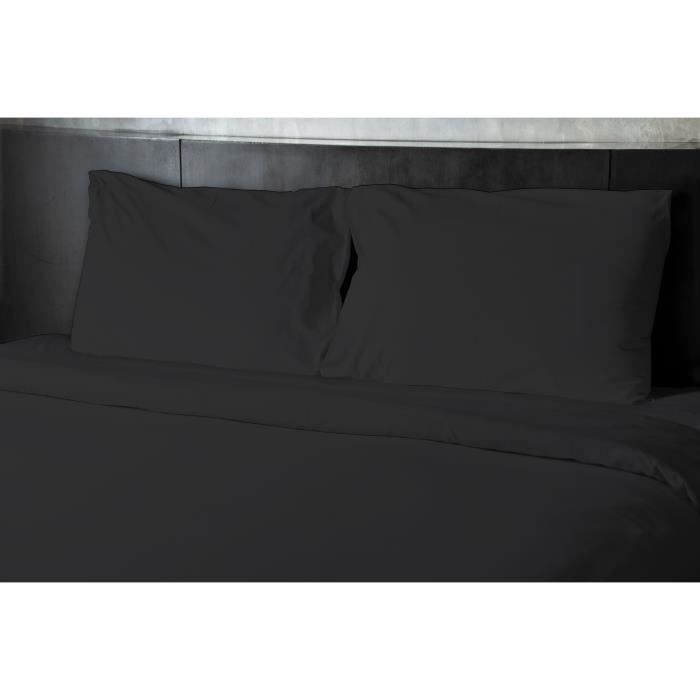 Flat Sheet - HOME LINGE PASSION - HP72094 - Microfiber 82 G - 180 X 290 Cm - Black