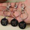 2/6Pcs Trolley Tokens Keychains Universal Small Metal Stainless Steel Portable Shopping Cart Tokens Key Ring Ornament Decoration