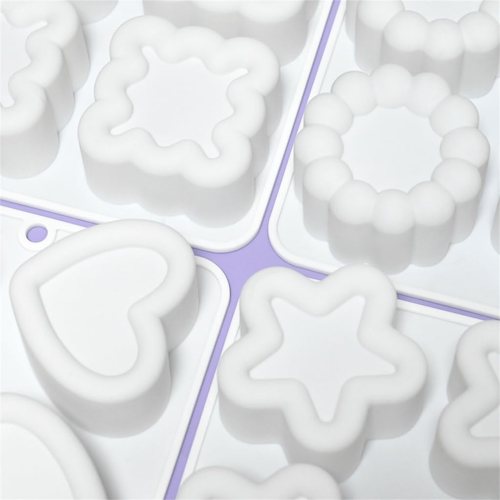 Silicone Mousse Cake Mold Square Flower Easy Using Non-stick Chocolate Dessert Baking Mold for Cake Decorating DIY Bakeware Tool