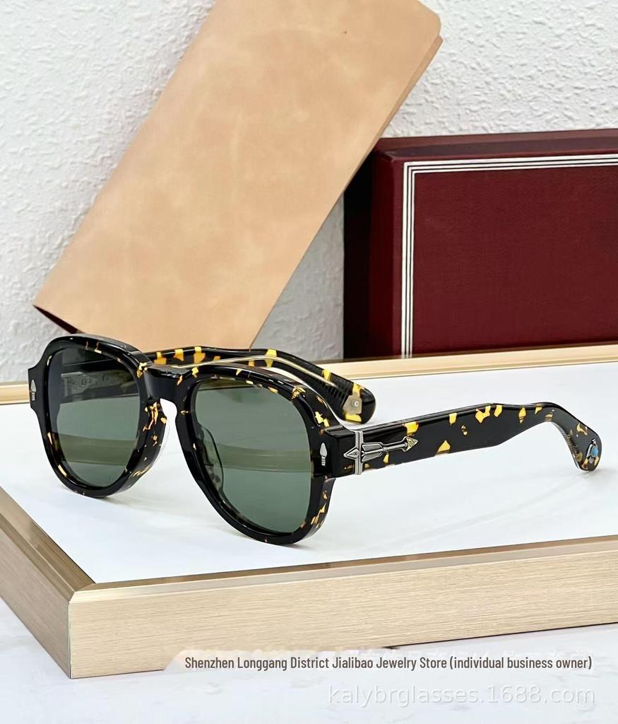 JACQ JMM High-End Retro Turquoise Frog Mirror Zonnebril van REDCLOUD