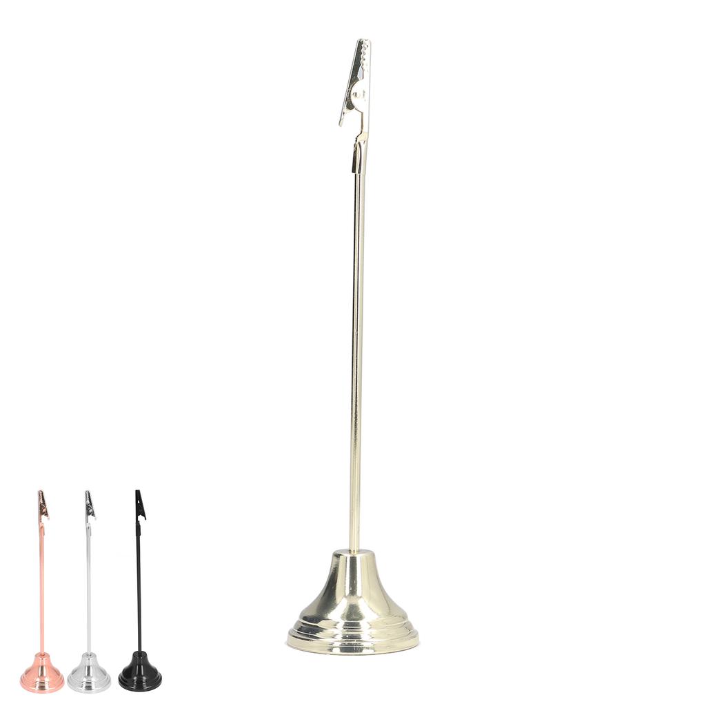 Table Number Holder Sturdy  Strong Clips Electroplating Process Stable Place Card Holder for