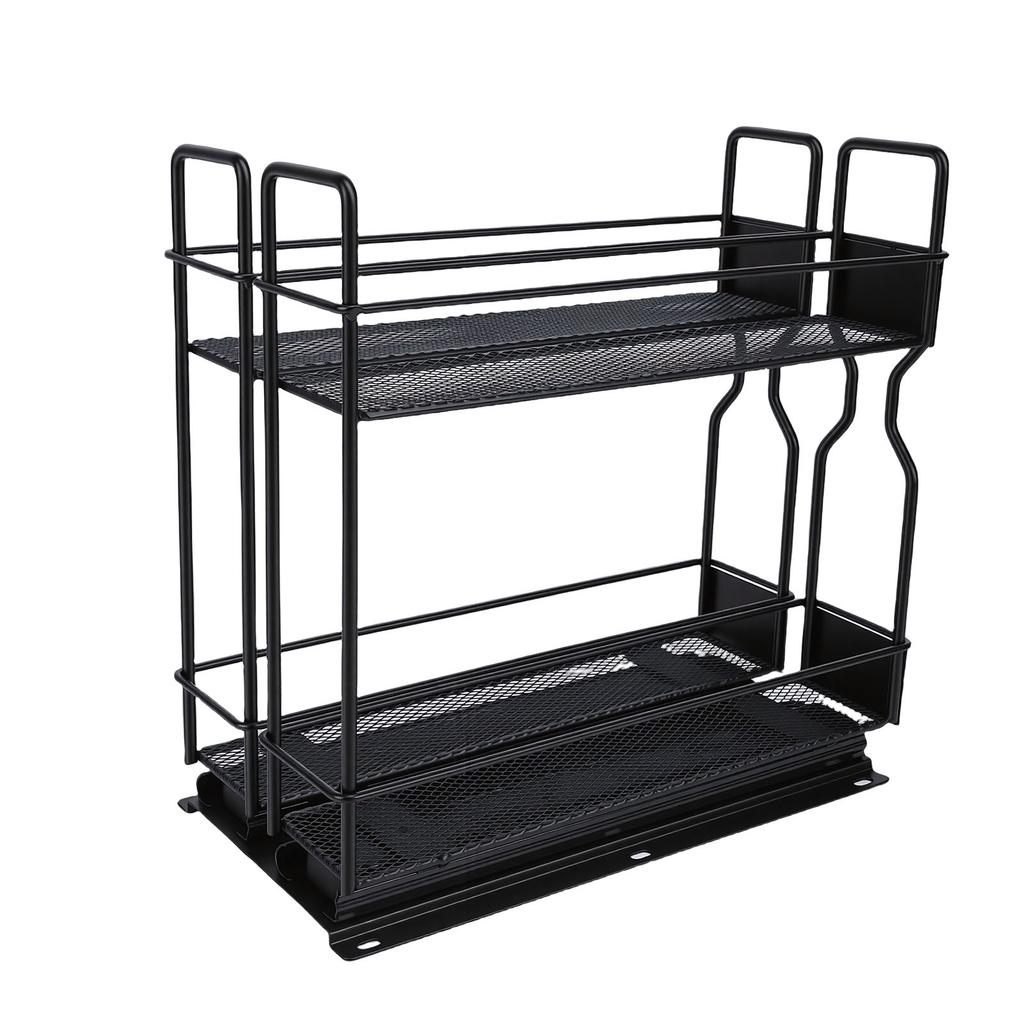 Pull Out Seasoning Rack for Cabinet Slide Out Seasoning Kitchen with Label Stickers