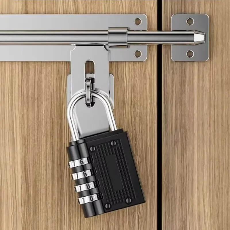 4 Digit Zinc Alloy Combination Lock Padlock Luggage Anti-theft Weatherproof Security Outdoor Gym By Lock Door Lock