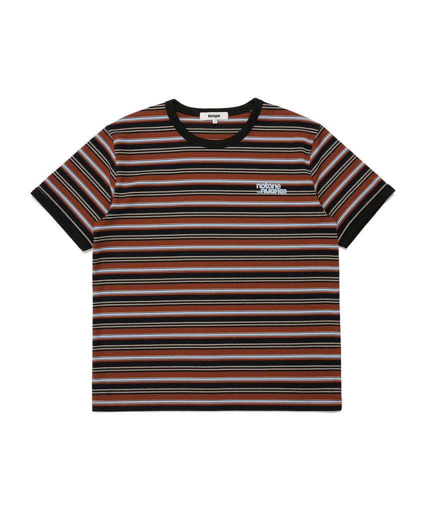 Nontai Multi Stripe Ringer Tee (Black)
