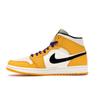 Air Jordan 1 Mid Lakers Herren Sneakers Gold University-Gold Pale-Elfenbein-Court-Lila-Schwarz 852542-700