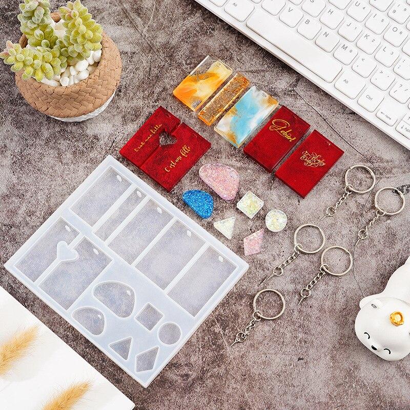 Earrings Dangler Casting Silicone Mould DIY Crafts Jewelry Pendant Making Tools Crystal Epoxy Resin Mold