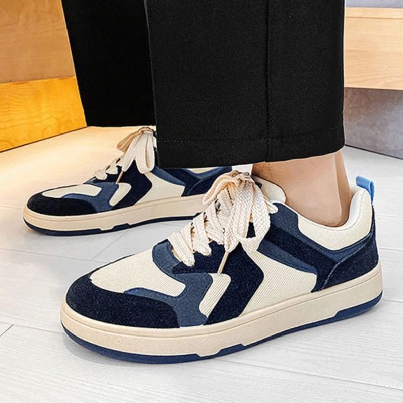 Fashion Male Shoe Lace-up Cushioned Insole Splicing Colour Men's Casual Shoes Running Hiking Classic Original New In Sneakers Promotion