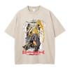 Retro Washed T-Shirts Punk Gothic Anime Death Note Print T-Shirts Harajuku Casual Cotton Vintage Short Sleeve Top