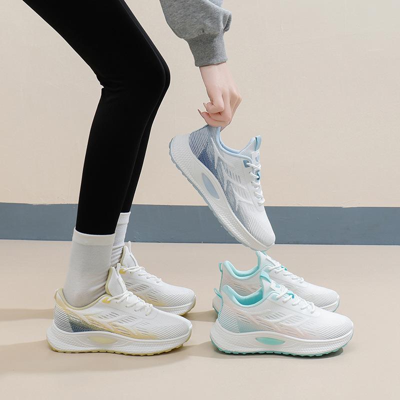 

Women s Lightweight Walking Shoes Casual Breathable Slip On Sneakers Tennis Jogging Shoes Lace-Up Workout Footwear Travel Running Sneakers for Women 40 зелений