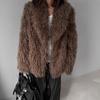 2026 Winter European and American Fashion Artificial Leather Fur Jacket Women's Clothing Loose Soft Thickened Versatile Coat