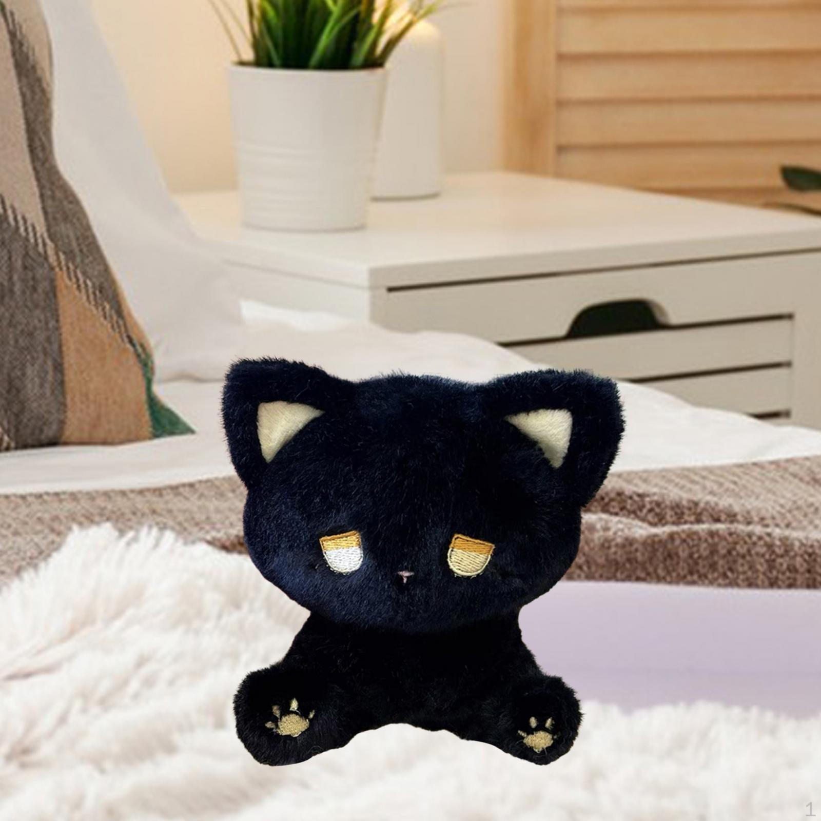 

Игрушка кукла, мягкая игрушка в виде животного, 5,91 дюйма, украшение для детской комнаты, мило для мальчиков и девочек, black and Gold