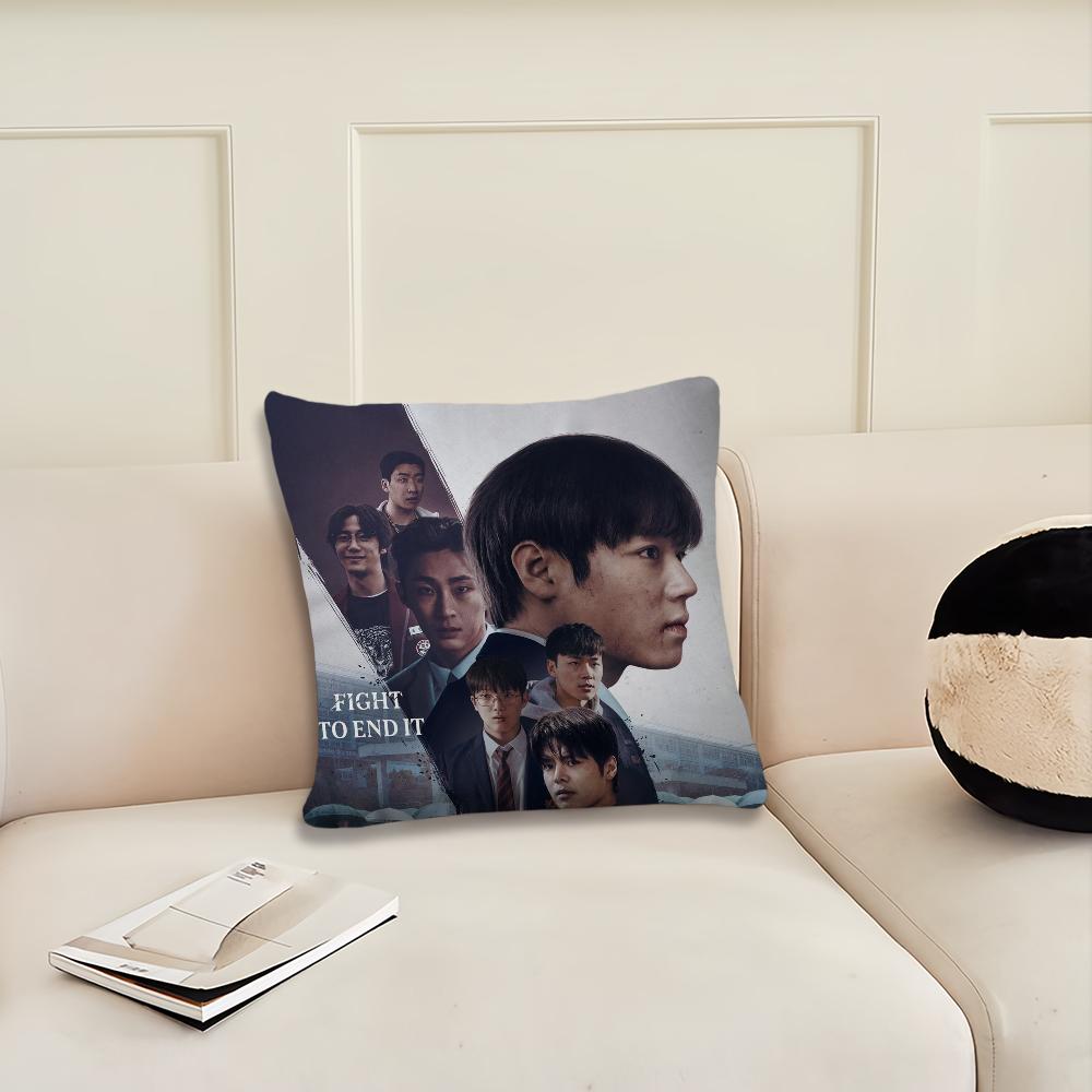 Weak H-Hero Class 2 Park Ji-Hoon cushion cover Cushion Room Bedroom Headboard Sofa Living Backrest Nap Time Pillow Case