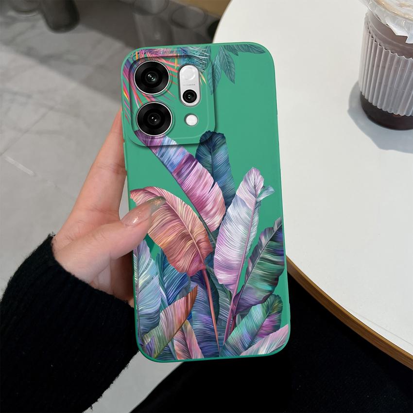 For Oppo Reno14 Pro 14F A5 A5X K13 Phone Cases Table Cartoon Cat Pattern Phone Case Camera Protection Shockproof Silicone Covers For Oppo Bumper Shell