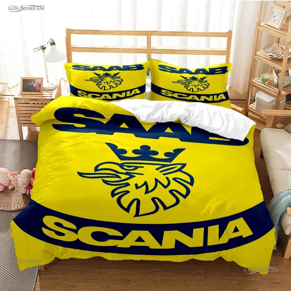 S-Scania Truck Eagle Head Duvet Cover Comforter Bedding Sets Soft Quilt Cover And Pillowcases For Teens Singledoublequeenking