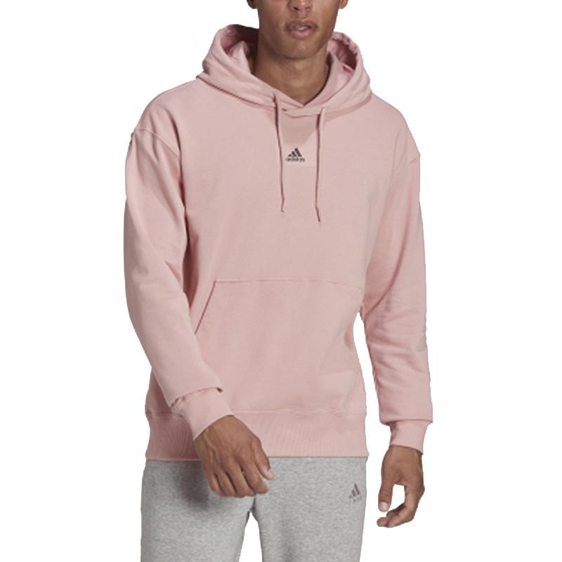 adidas Felpa sportiva a tinta unita da uomo viola rosa HE4348