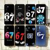 Six S-Seven 67 Phone Case For Samsung Galaxy A73,A72,A71,A70,A53,A52,A51,Soft Silicone Black Cover