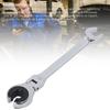 Flex Head Ratchet Combination Wrench 12mm Flare Nut Flex Gear Wrench Flexible Head Gear Wrench for Fuel, Brake, Air Conditioning Pipe Nuts 72 Teeth Op