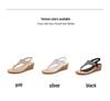 2026 Bohemian Rhinestone Wedge Sandals - Korean Style, Thick Sole for Women