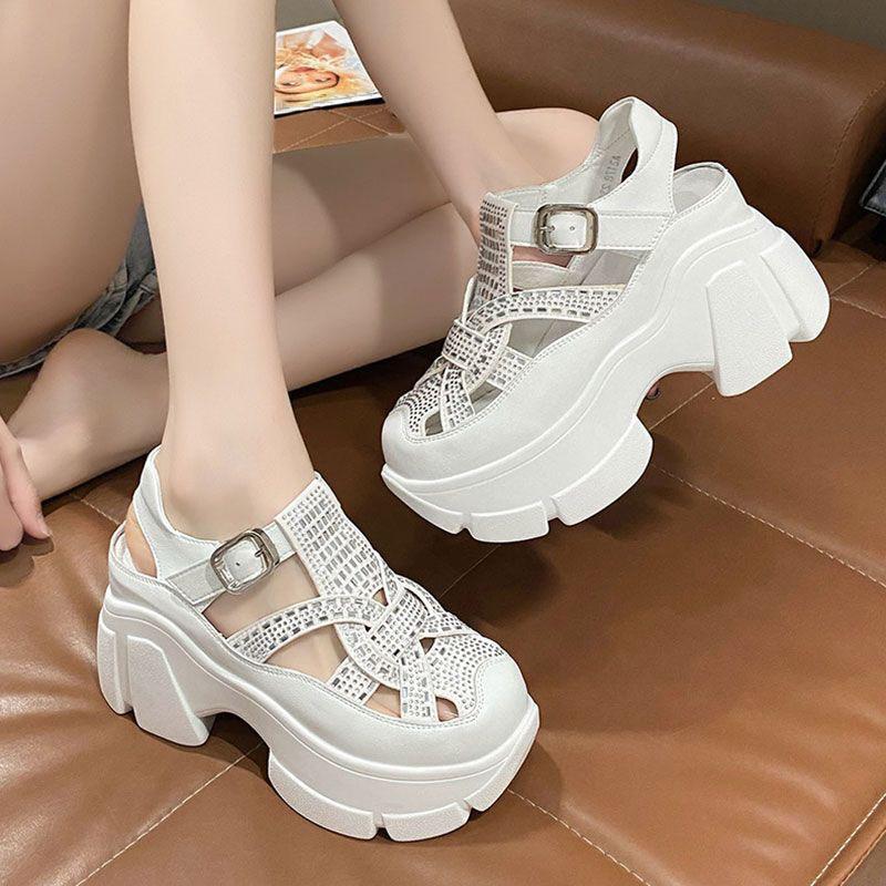 

Летние женские сандалии на платформе Спортивные римские сандалии больших размеров